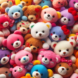 Desenhos de A Pile of Teddy Bears Jigsaw Puzzle para colorir