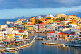 Desenhos de Agios-Nikolaos, Crete, Greece Jigsaw Puzzle para colorir