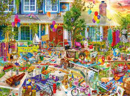 Aimee Stewart Yard Sale Jigsaw Puzzle