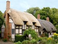 Desenhos de Anne Hathaway’s Cottage, England Jigsaw Puzzle para colorir