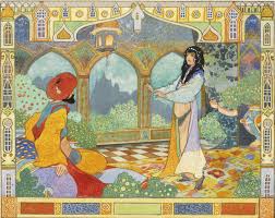 Desenhos de Arabian Nights Jigsaw Puzzle para colorir