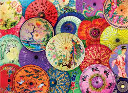 Asian Oil Paper Umbrellas Jigsaw Puzzle
