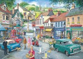 At the Shops Jigsaw Puzzle