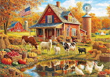 Autumn Harvest Farm Jigsaw Puzzle