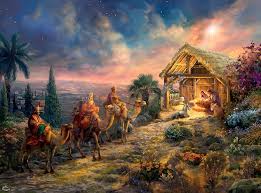 Desenhos de Away in a Manger – Thomas Kinkade Puzzles Jigsaw para colorir