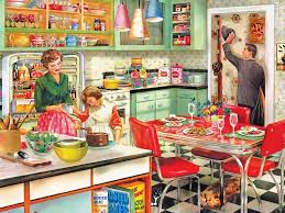 Desenhos de Baking with Mom Jigsaw Puzzle para colorir