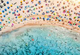 Desenhos de Beach ‘Brellas Jigsaw Puzzle para colorir