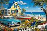 Desenhos de Beach Days Jigsaw Puzzle para colorir