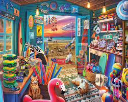 Beach Hut Store Jigsaw Puzzle