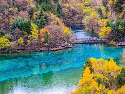 Desenhos de Beautiful Jiuzhaigou National Park, China Jigsaw Puzzle para colorir