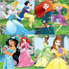 Desenhos de Beauty Disney Princesses Jigsaw Puzzle 3 para colorir