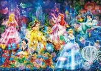 Desenhos de Beauty Disney Princesses Sparkling Jigsaw Puzzle para colorir