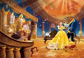 Desenhos de Belle and the Beast Disney Jigsaw Puzzle para colorir