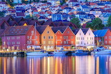 Desenhos de Bergen Fjord in Norway Jigsaw Puzzle para colorir