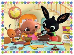 Desenhos de Bing Bunny BakingJigsaw Puzzle para colorir