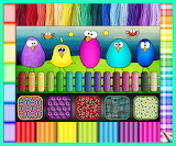 Desenhos de Birds on a Fence Jigsaw Puzzle para colorir