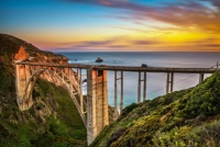 Desenhos de Bixby Bridge, Big Sur, California Jigsaw Puzzle para colorir