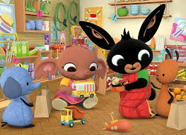 Black Cartoon Rabbit in Supermarket Jigsaw Puzzle