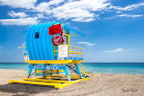 Desenhos de Blue Lifeguard Tower Jigsaw Puzzle para colorir
