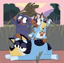 Desenhos de Bluey Cartoon Jigsaw Puzzle para colorir