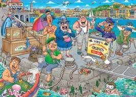 Desenhos de Boating Bedlam Jigsaw Puzzle para colorir