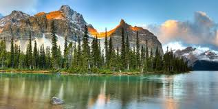 Desenhos de Bow Lake – Banff National Park Jigsaw Puzzle 2 para colorir