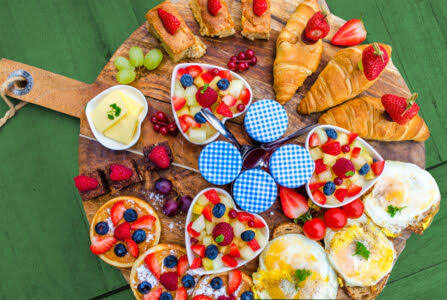 Desenhos de Breakfast Board Jigsaw Puzzle para colorir