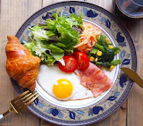 Desenhos de Breakfast Food Jigsaw Puzzle para colorir