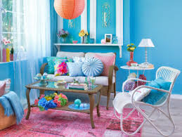 Desenhos de Bright Blue Sitting Room Jigsaw Puzzle para colorir