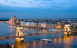 Desenhos de Budapets at dusk Jigsaw Puzzle para colorir