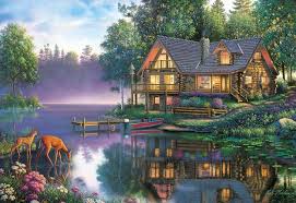 Cabin Fever Art Jigsaw Puzzle