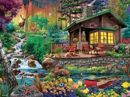 Cabin in The Woods Jigsaw Puzzle