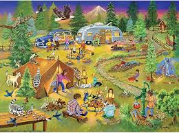 Camping with Grandma and Gramps Jigsaw Puzzle