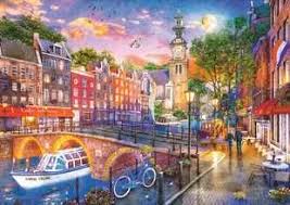 Canals Amsterdam Jigsaw Puzzle