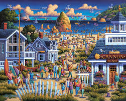 Cannon Beach Art Jigsaw Puzzle