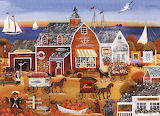 Desenhos de Seaside Antiques Jigsaw Puzzle para colorir