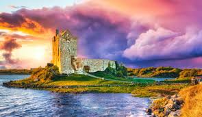 Desenhos de Castle at Twilight Jigsaw Puzzle para colorir