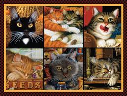 Cat Collage Charles Wysocki Puzzles Jigsaw
