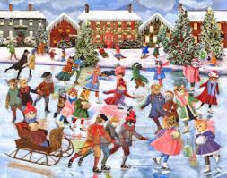 Desenhos de Cats on Ice Jigsaw Puzzle para colorir