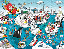 Desenhos de Chaos at the North Pole Jigsaw Puzzle para colorir