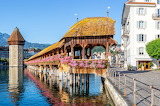 Desenhos de Chapel Bridge, Lucerne, Switzerland Jigsaw Puzzle para colorir