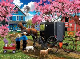 Cherry Blossom Time Jigsaw Puzzle