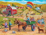 Desenhos de Harvest Festival Jigsaw Puzzle para colorir