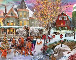 Desenhos de Christmas Time Jigsaw Puzzle para colorir