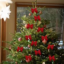 Christmas Tree With Bow Jigsaw Puzzle