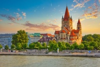 Desenhos de Church on Mexikoplatz, Vienna, Austria Jigsaw Puzzle para colorir