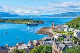 Desenhos de Coastal Town of Obal, Scotland Jigsaw Puzzle para colorir