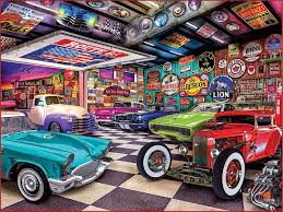 Desenhos de Collector’s Garage Jigsaw Puzzle para colorir