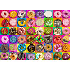 Desenhos de Colorful Donuts Jigsaw Puzzle 2 para colorir