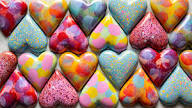 Colorful Hearts Jigsaw Puzzle